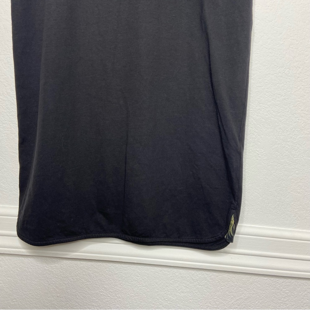 Rebecca Minkoff Black Palm Leaves Print T-Shirt Dress Size S - Picture 7 of 7
